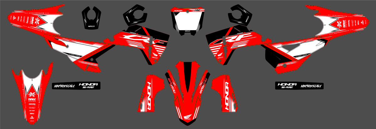 HONDA CRF 250 & CRF 450 2025-2026 graphics kit - MUDFANG