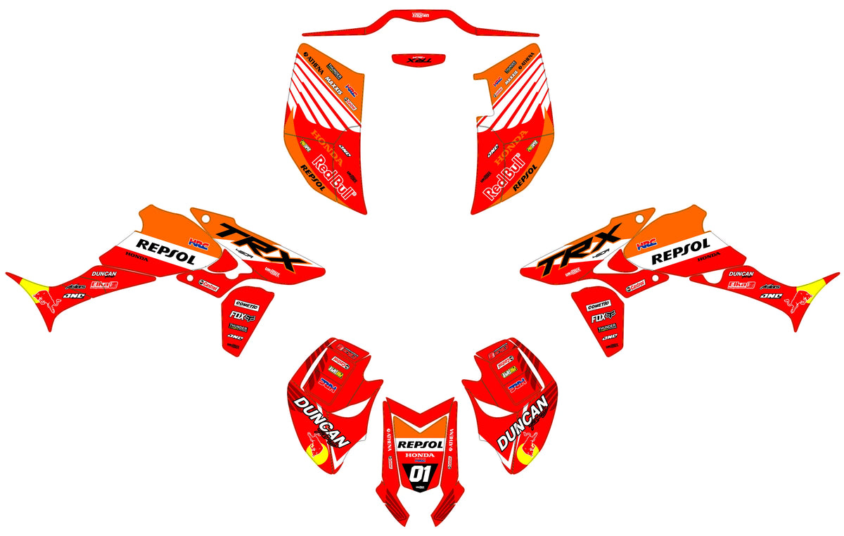 kit gráfico HONDA TRX 450 450R 450ER - DRAXION