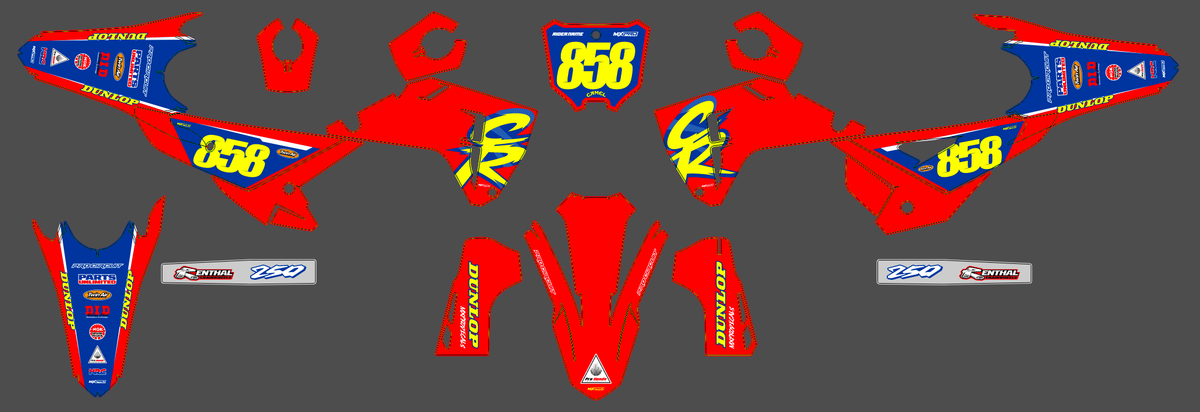 HONDA CRF 250 & CRF 450 2025-2026 graphics kit - ZYNTRIX