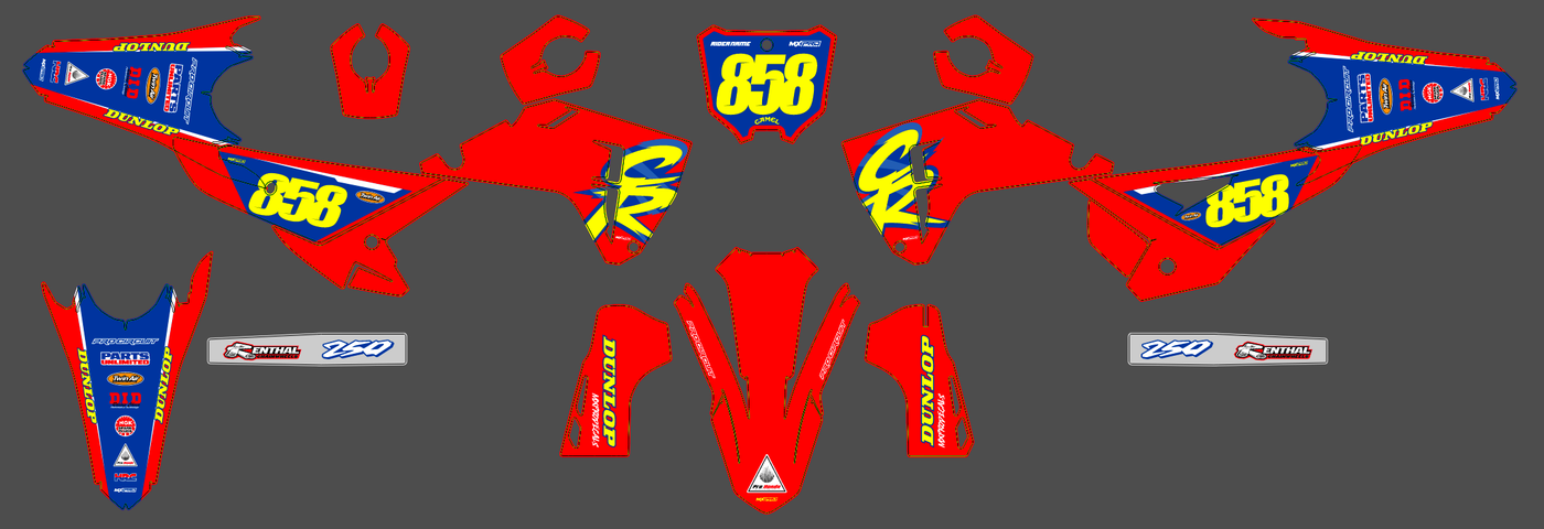 Kit déco HONDA CRF 250 & CRF 450 2025-2026 - ZYNTRIX
