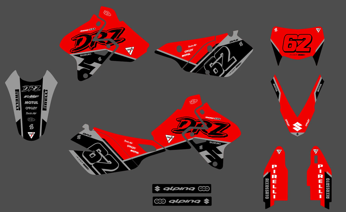graphics kit SUZUKI DRZ 400 - TRAXEN