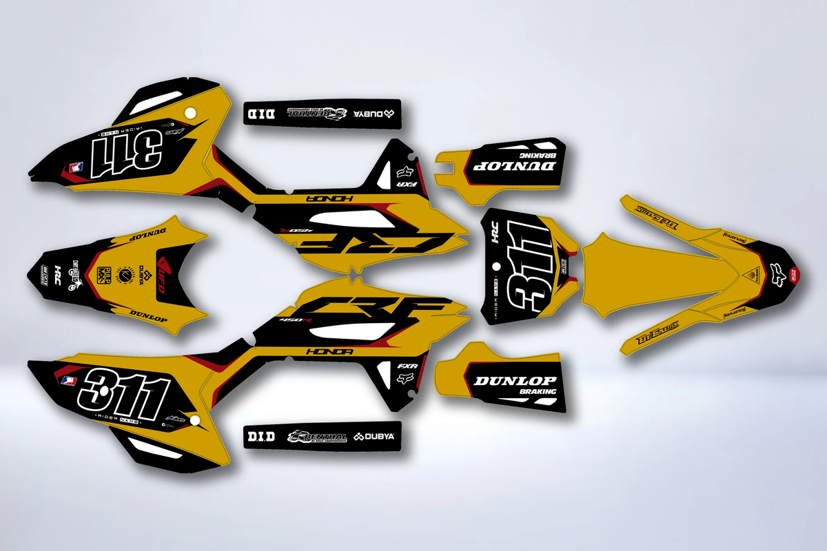 Honda CRF 250 2022-2024 & CRF 450 2021-2024 graphics kit - GRAVIX