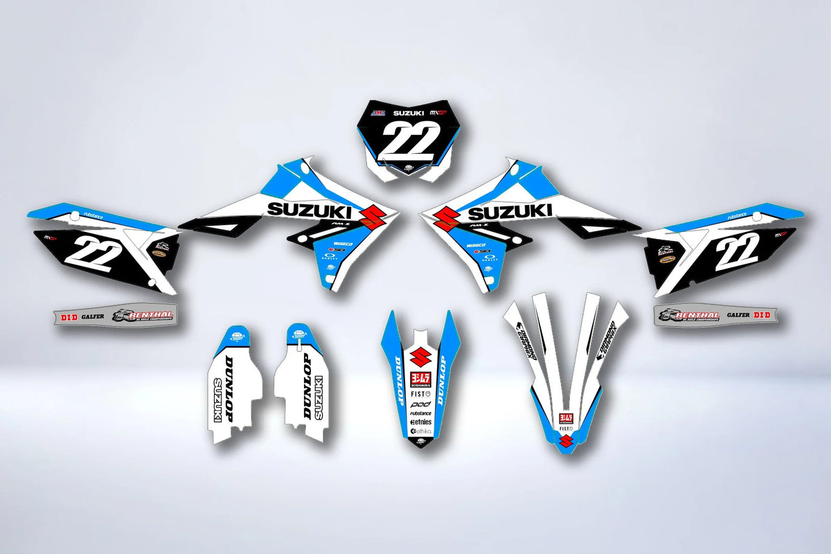 Kit autocolantes SUZUKI RM-Z 450 2018-2025 & RM-Z 250 2019-2025 - SKORCH