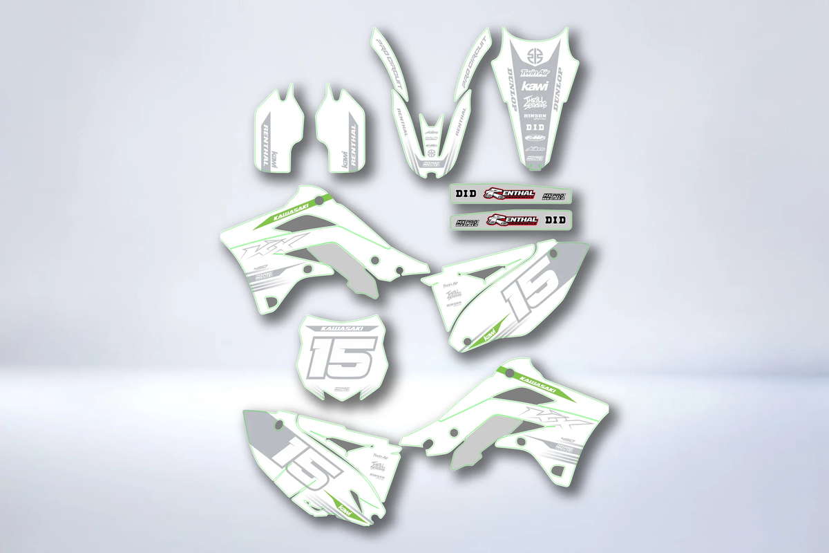 Kit déco KAWASAKI KXF 450 2012-2015 - ZANTRAX