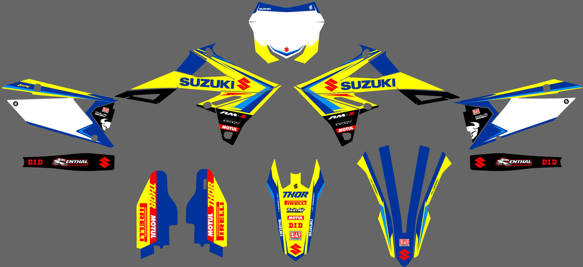 graphics kit SUZUKI RM-Z 450 2018-2025 & RM-Z 250 2019-2023 - GRITRON
