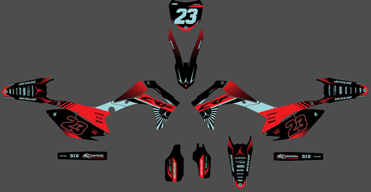Graphics kit HONDA CRF 250-450 2013-2016 - DROVAX