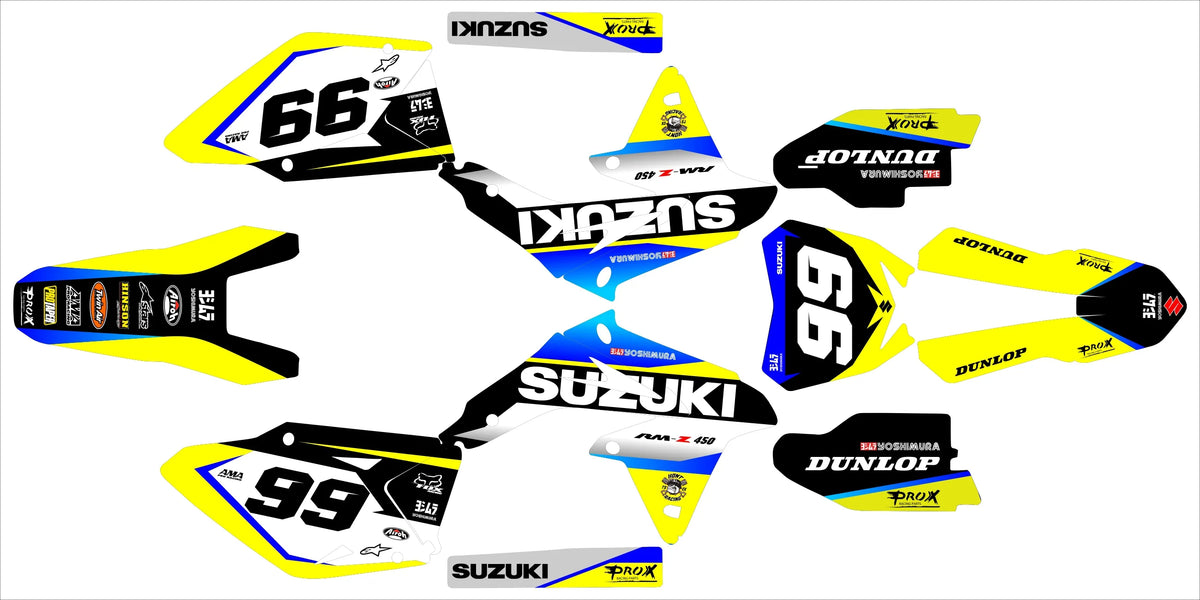 Graphics kit SUZUKI RMZ 450 2008-2017 - IGNITRX