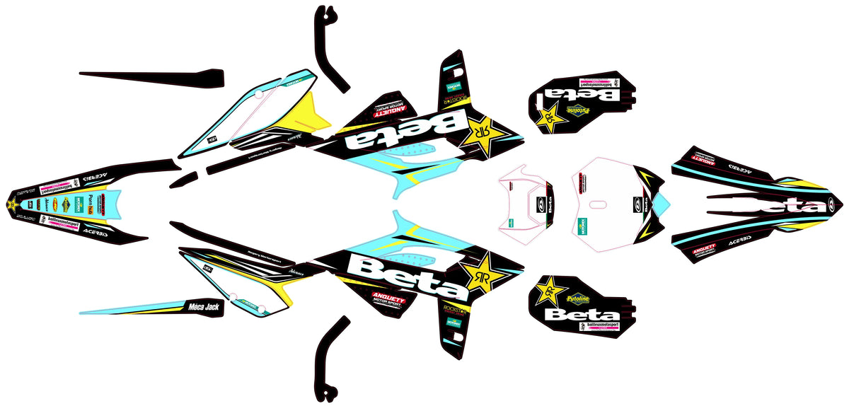 kit grafiche BETA RR Enduro 2020-2022 - SKORCH