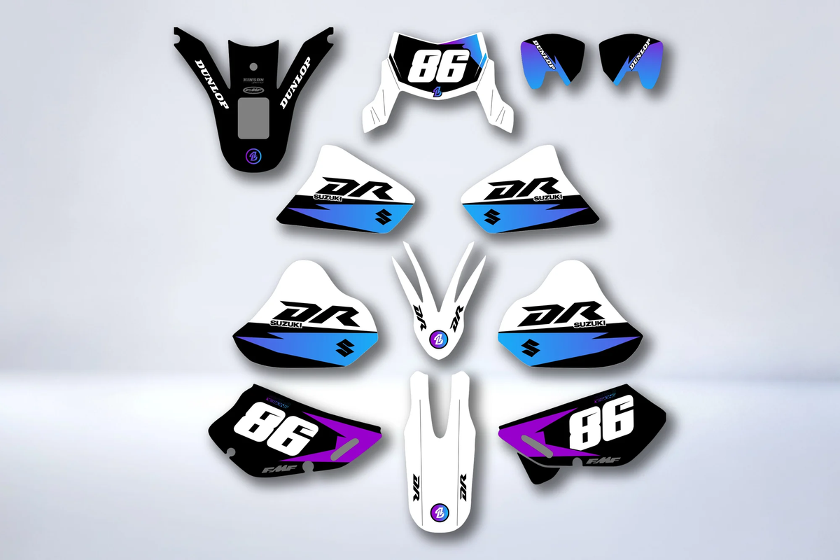 Graphics kit SUZUKI DR 650 1996-2025 - VOLTRIX