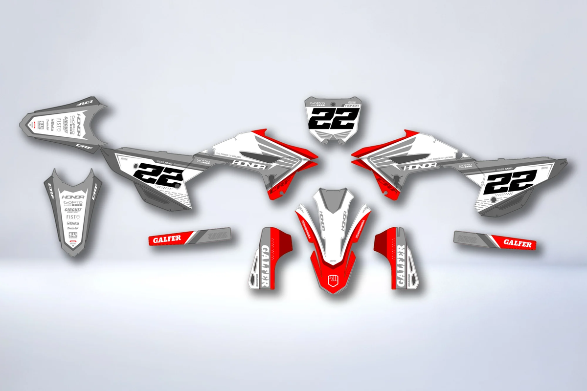 Kit grafiche Honda CRF 250 2022-2024 & CRF 450 2021-2024 - KRONIX