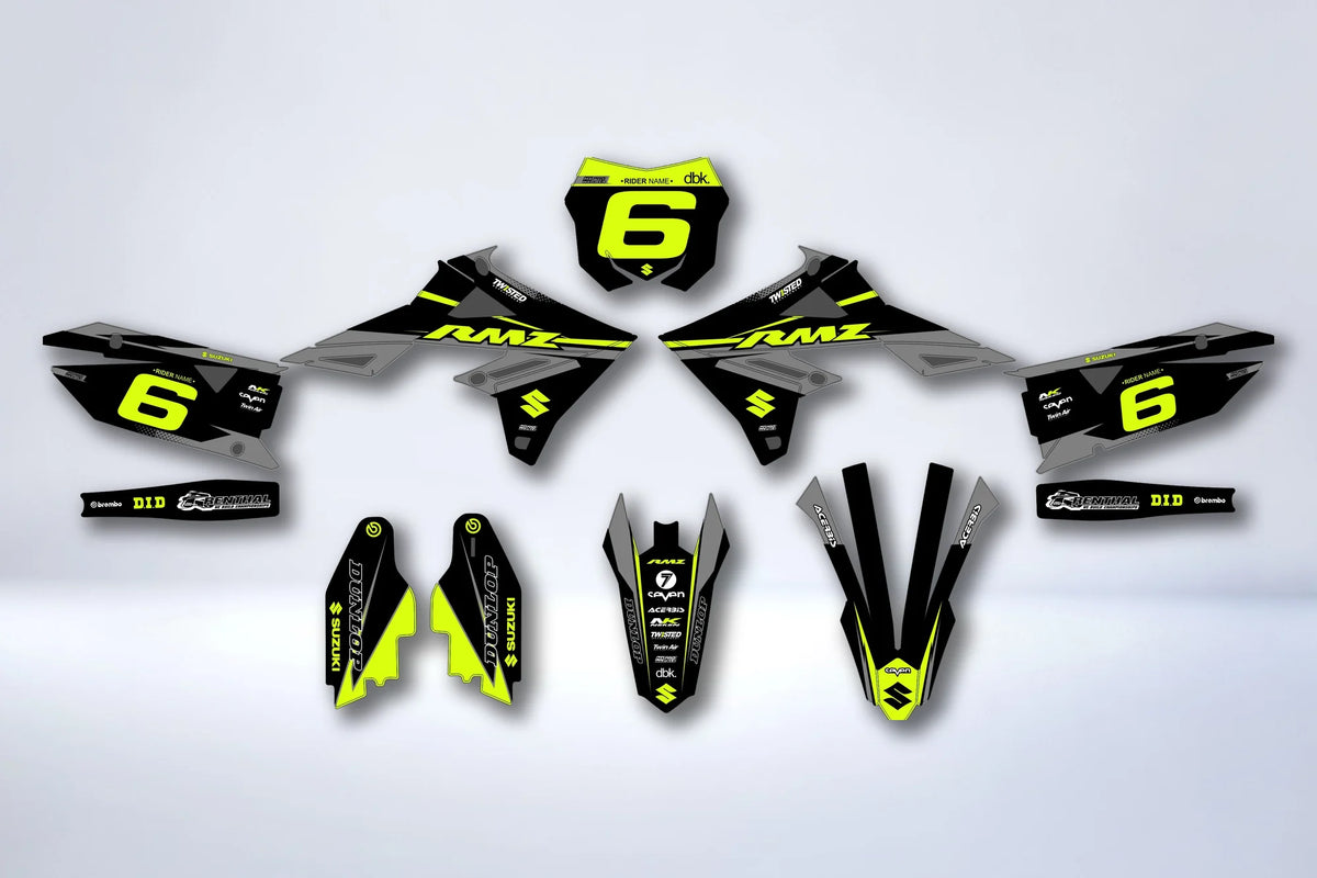 Kit autocolantes SUZUKI RM-Z 450 2018-2025 & RM-Z 250 2019-2025 - IGNITIX