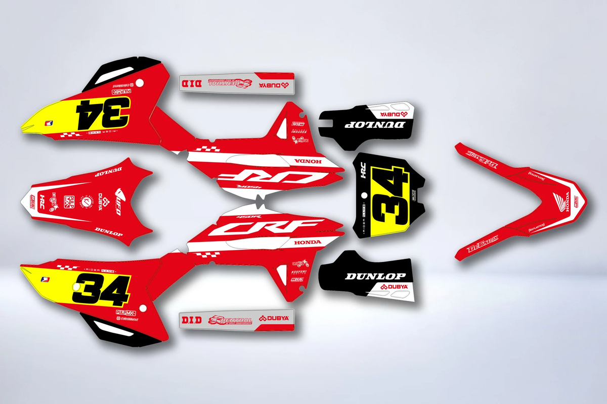 Kit déco Honda CRF 250 2022-2024 & CRF 450 2021-2024 - GRAVIX