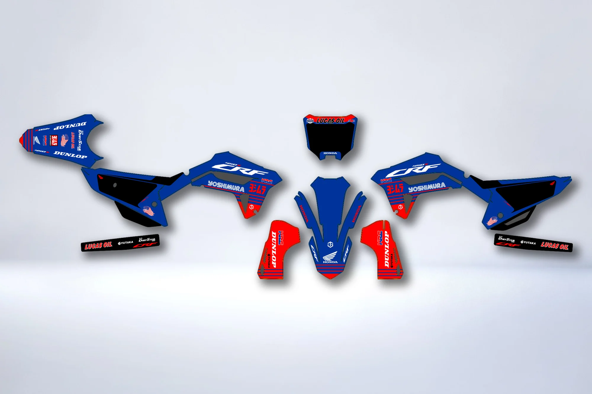 Kit autocolantes Honda CRF 250 2022-2024 & CRF 450 2021-2024 - VOLTIX