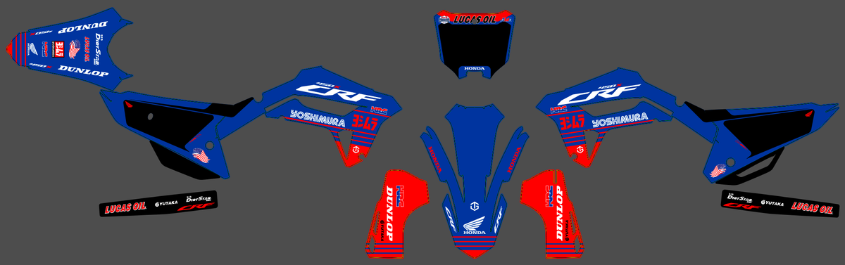 Honda CRF 250 2022-2024 & CRF 450 2021-2024 graphics kit - VOLTIX
