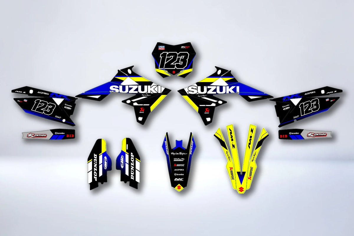 Graphics kit SUZUKI RM-Z 450 2018-2025 & RM-Z 250 2019-2025 - TRAXON