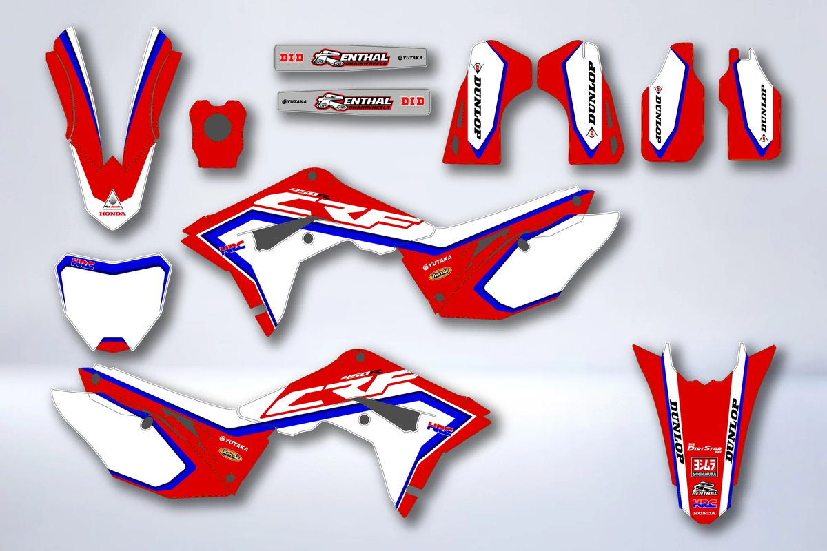 Graphics kit HONDA CRF 450 2017-2020 CRF 250 2018-2021 - THRUX