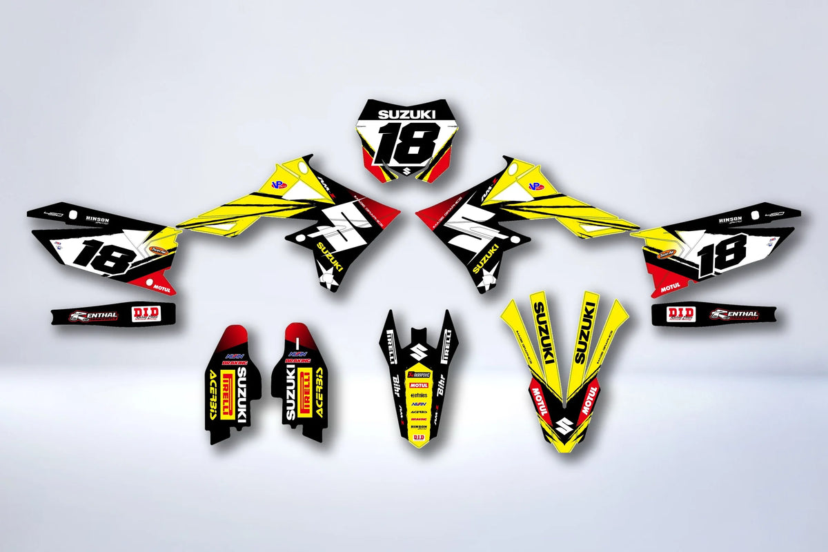 Kit autocolantes SUZUKI RM-Z 450 2018-2025 & RM-Z 250 2019-2025 - IGNITIX