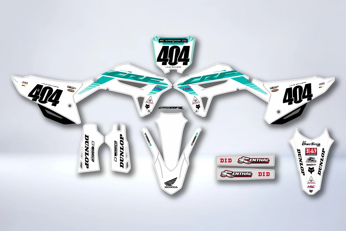 Kit autocolantes Honda CRF 250 2022-2024 & CRF 450 2021-2024 - THRAXON