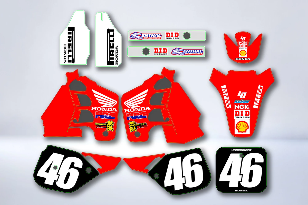 Kit de adhesivos HONDA CR 125-250 1988-1990 - SKORCH