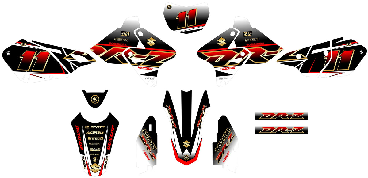 graphics kit SUZUKI DRZ 400 - SKORCH