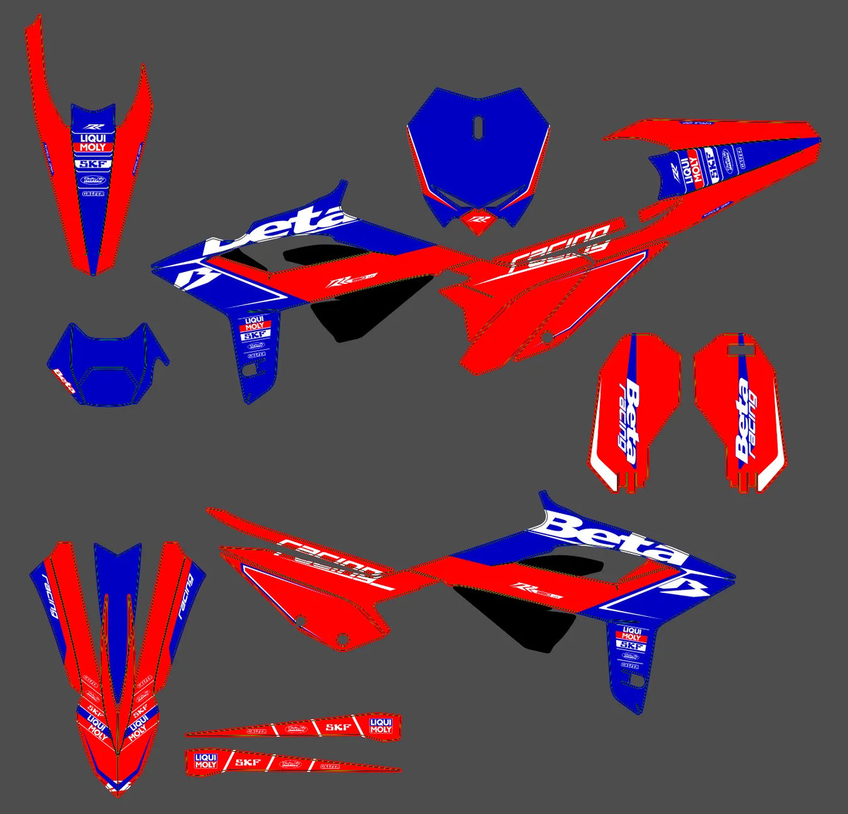 kit grafiche BETA RR Enduro 2020-2022 - KROZION
