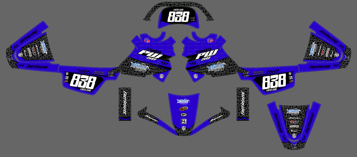 graphics kit YAMAHA PIWI PW 50 80 1990-2025 - IGNITIX