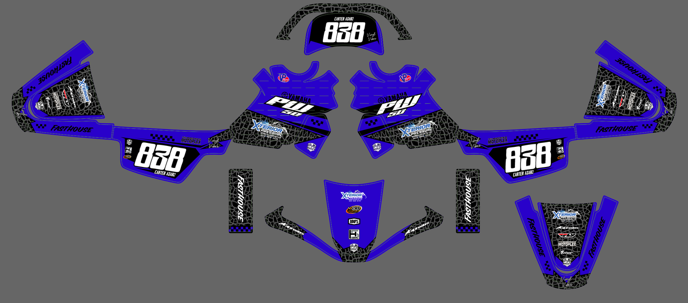 kit gráfico YAMAHA PIWI PW 50 80 1990-2025 - IGNITIX