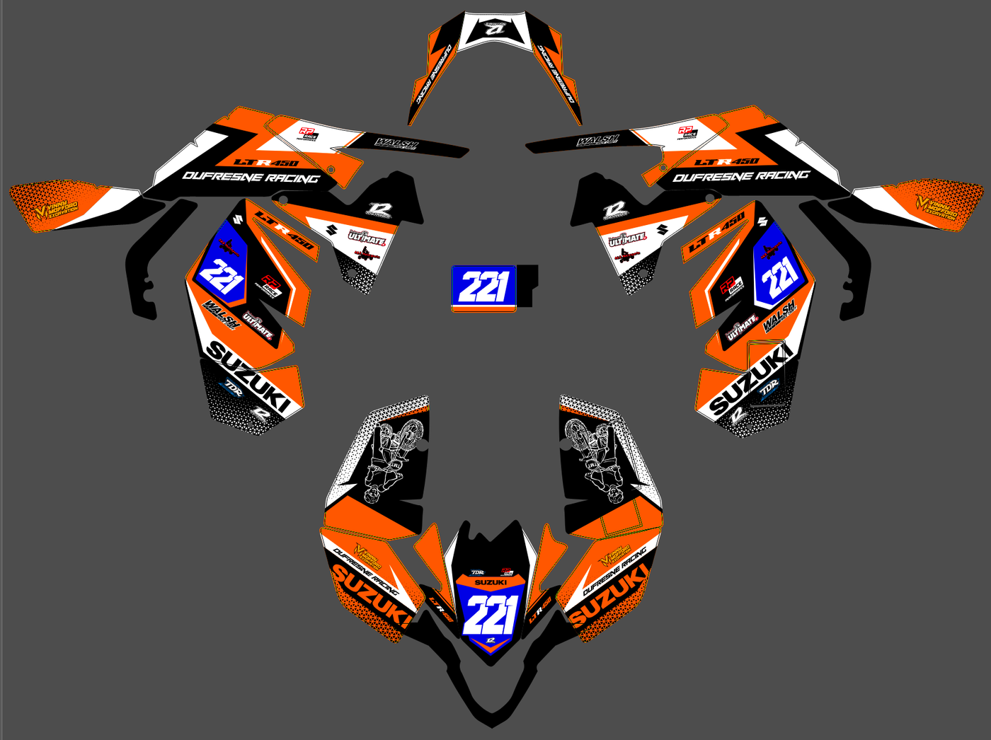 Dekor-Kit SUZUKI LTR 450 - VULTRIX