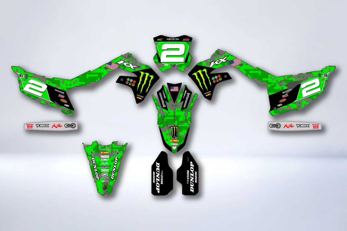 Dekor-Kit Kawasaki KXF 250 2021-2024 & KXF 450 2019-2023 - Revvix