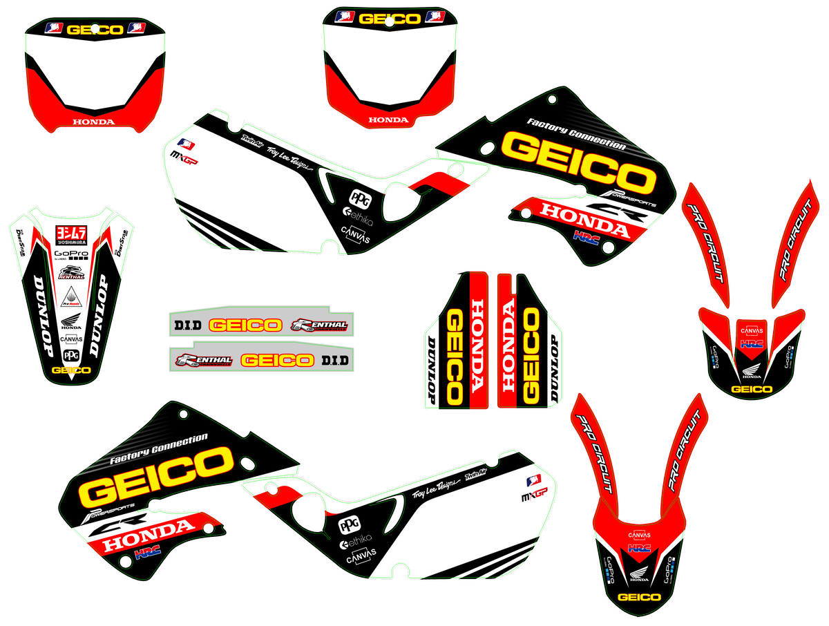 graphics kit HONDA CR 125-250 1997-1999 - VOLTIX