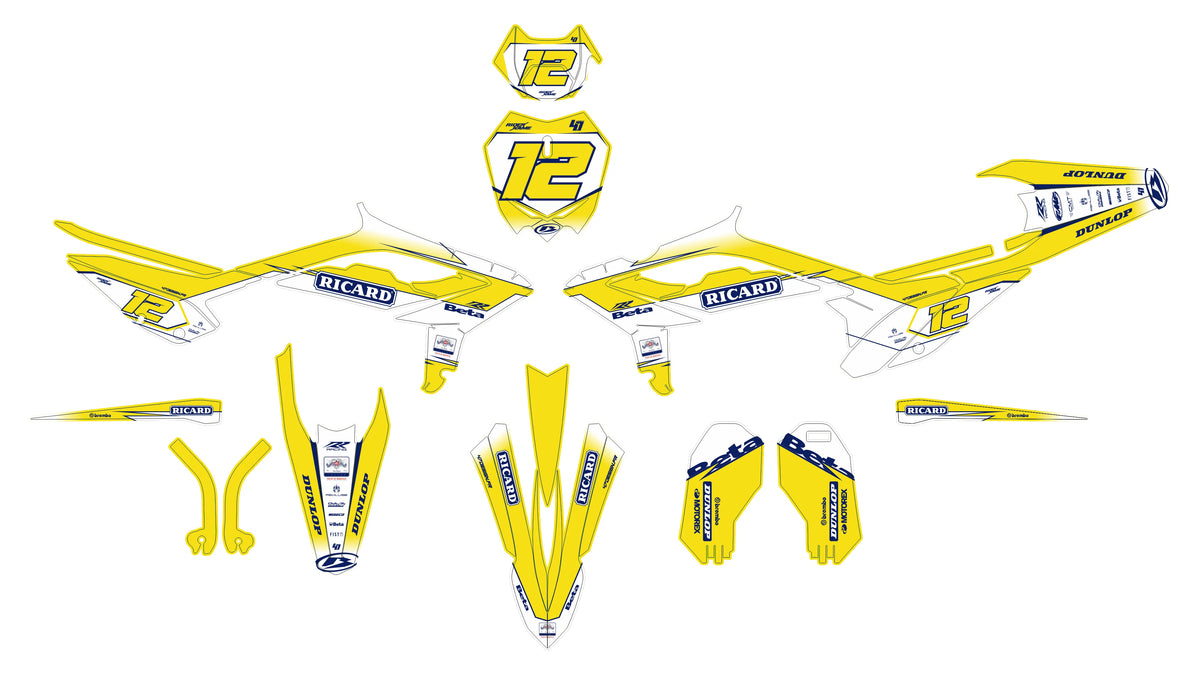 kit grafiche BETA RR Enduro 2020-2022 - DIRTRUSH