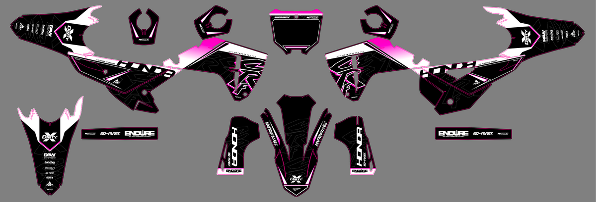 HONDA CRF 250 & CRF 450 2025-2026 graphics kit - VEXTOR