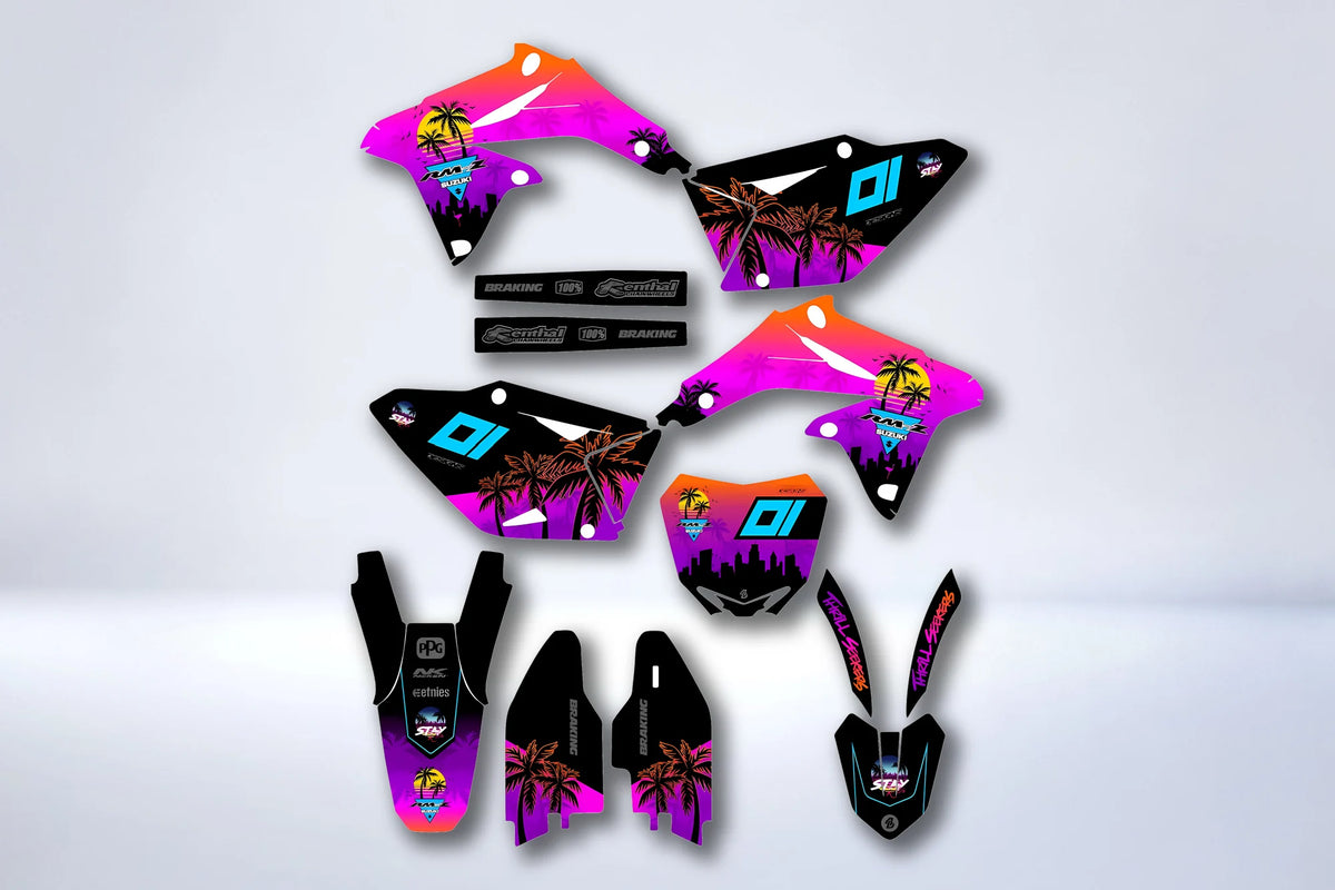 Kit de adhesivos SUZUKI RMZ 450 2008-2017 - VORTICA