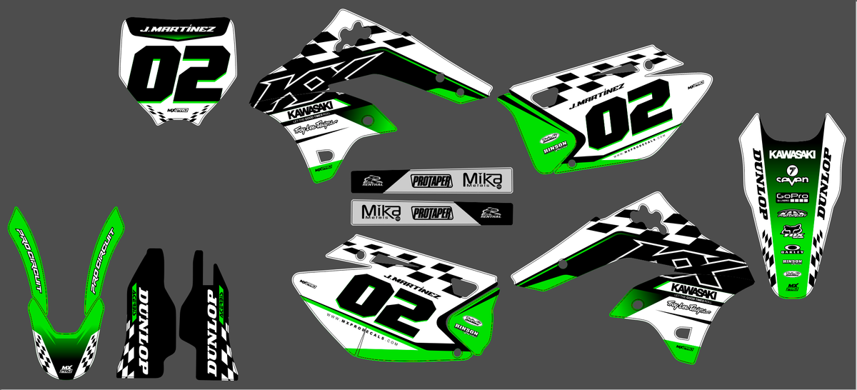 Dekor-Kit KAWASAKI KXF 450 2006-2008 - TORQON