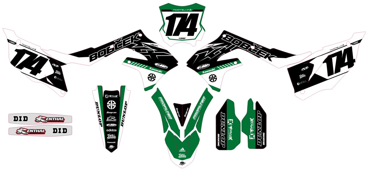 Kit Déco Kawasaki KXF 250 2021-2024 & KXF 450 2019-2023 -