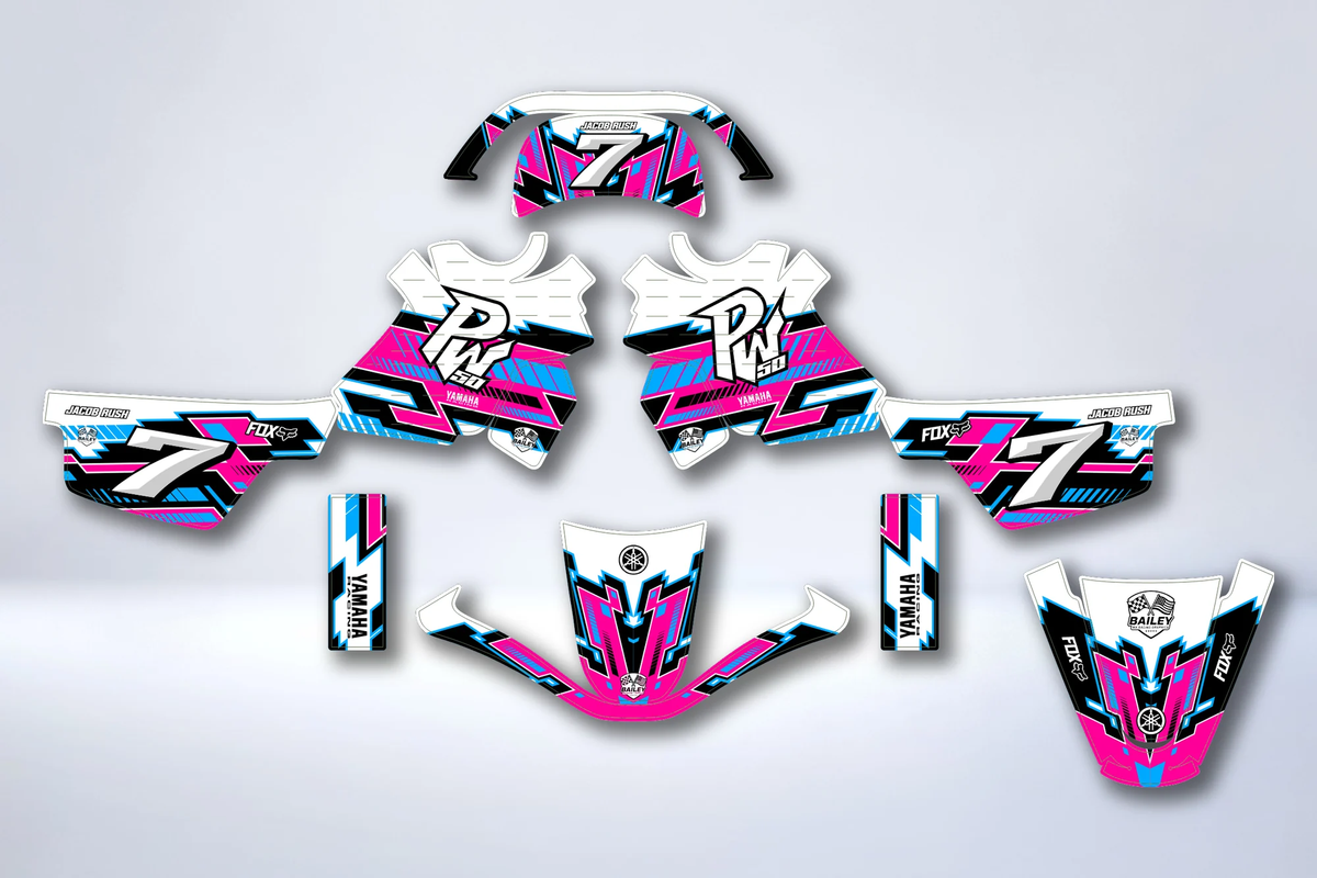 Graphics kit YAMAHA PIWI PW 50 80 1990-2025 - VOLTIX