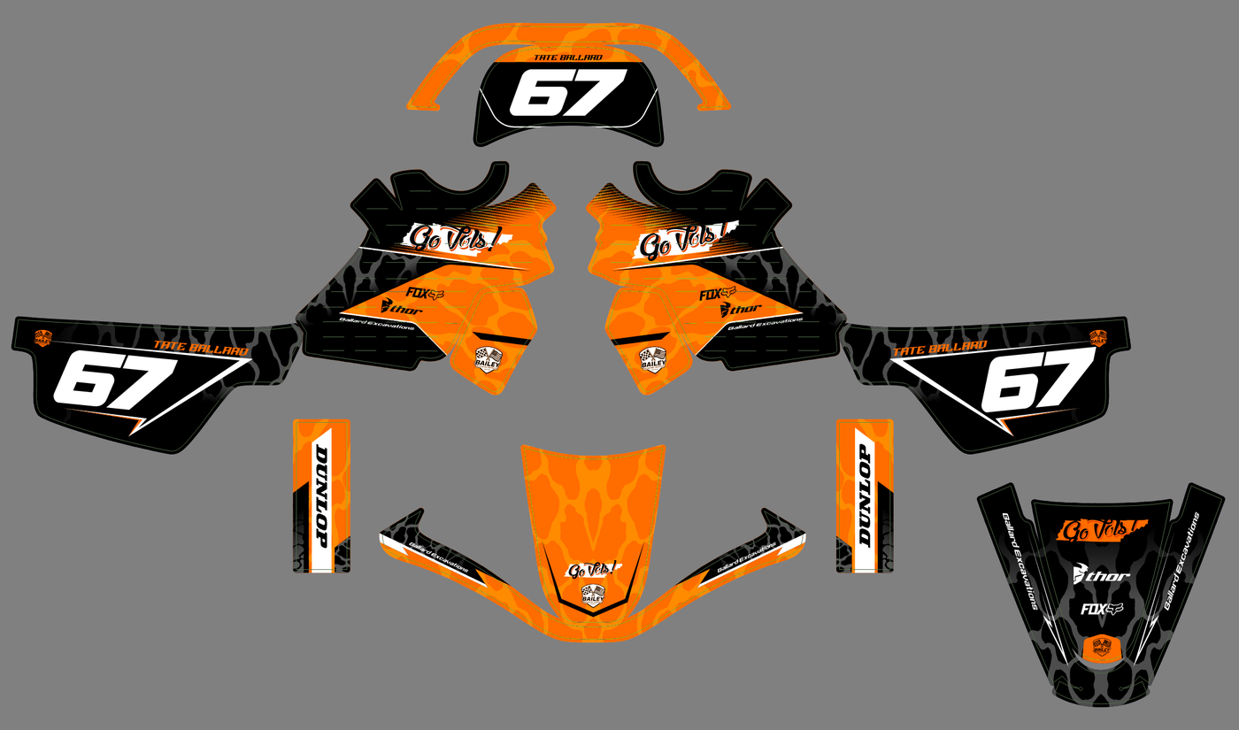 graphics kit YAMAHA PIWI PW 50 80 1990-2025 - RAZKOR