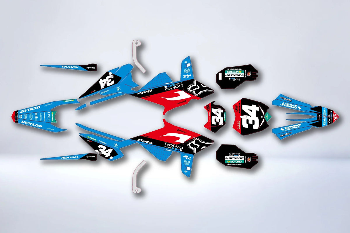 Kit de adhesivos BETA RR Enduro 2020-2022 - ZYNTRIX