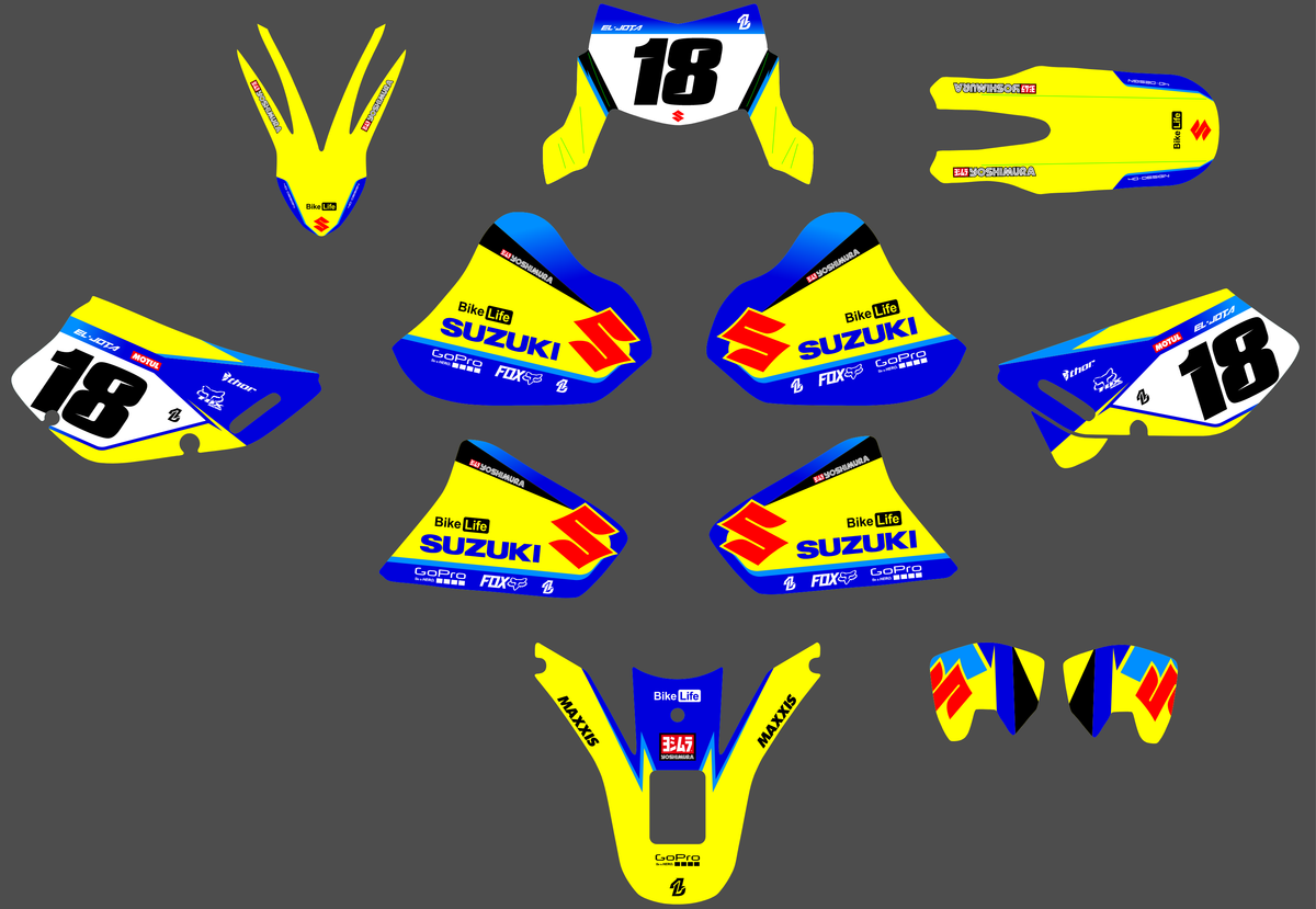 graphics kit SUZUKI DR 650 1996-2025 - VULTRIX