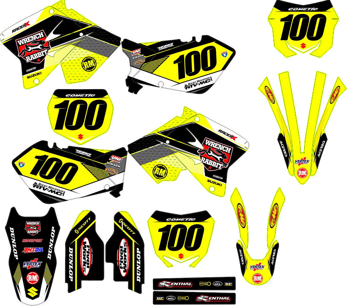 graphics kit SUZUKI DRZ 400 - GRAVIX