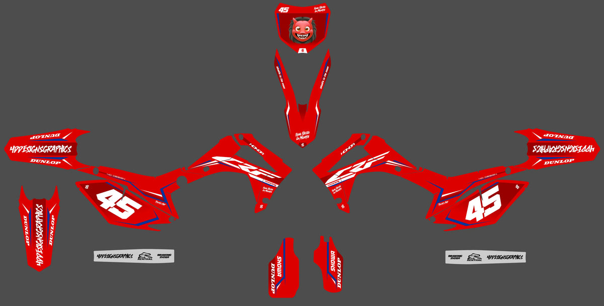 Graphics kit HONDA CRF 250-450 2013-2016 - TORVEX