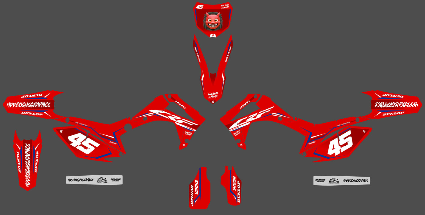 Kit déco HONDA CRF 250-450 2013-2016 - TORVEX