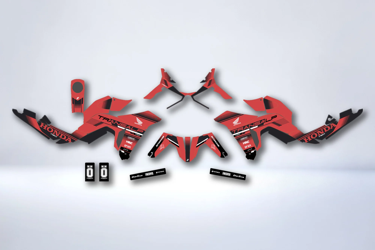Kit de adhesivos HONDA TRANSALP 750 2023-2025 - ZELTIK