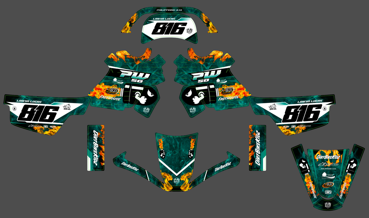 Dekor-Kit YAMAHA PIWI PW 50 80 1990-2025 - ZYNTRIX