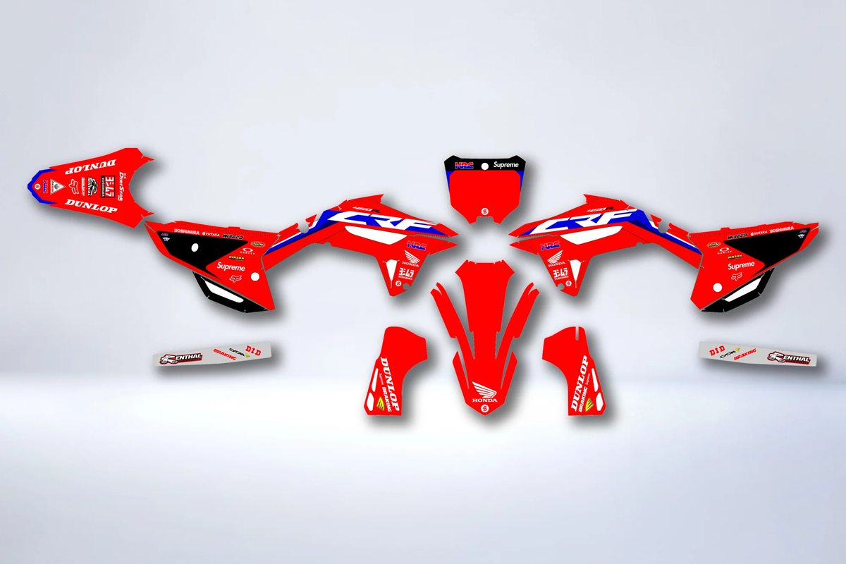 Kit déco Honda CRF 250 2022-2024 & CRF 450 2021-2024 - ZENTRIX