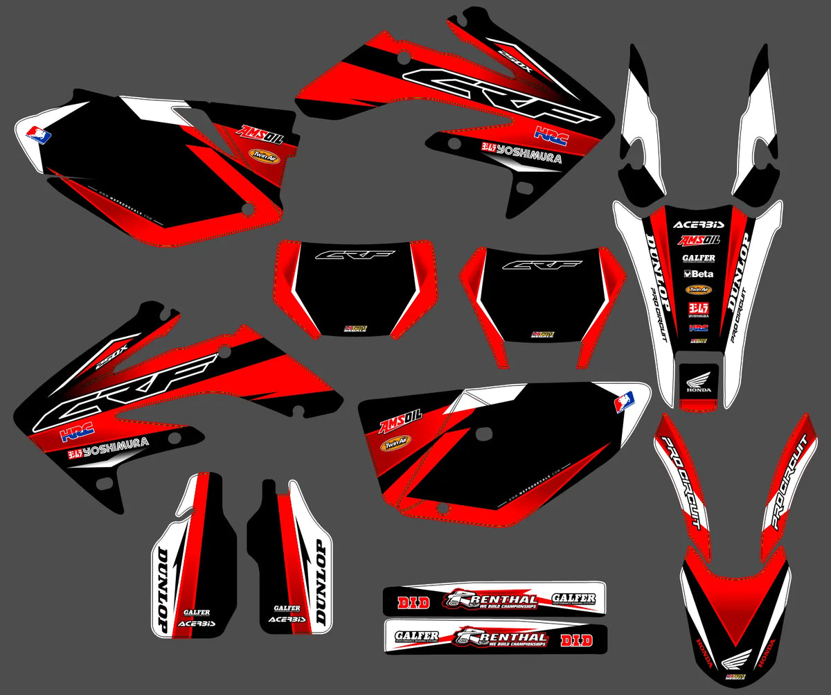 Graphics kit HONDA CRF 450 2005-2008 - VULTIX