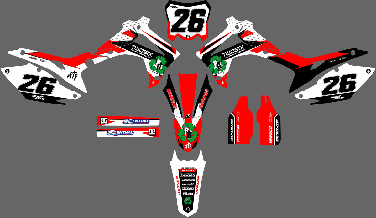 Graphics kit HONDA CRF 250-450 2013-2016 - TORNAX