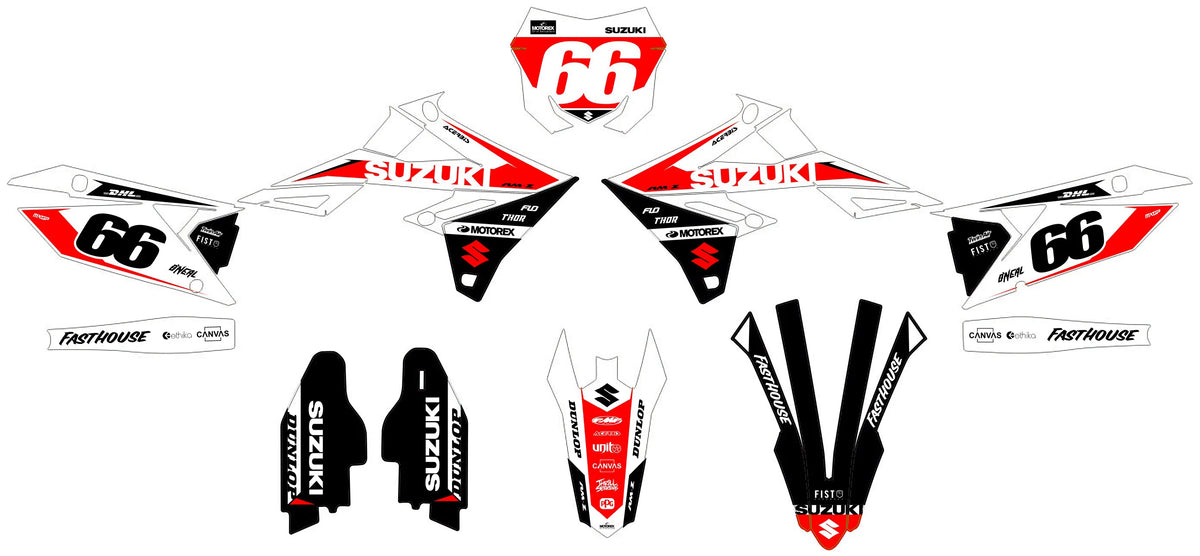 kit grafiche SUZUKI RM-Z 450 2018-2025 & RM-Z 250 2019-2023 - NITRIX