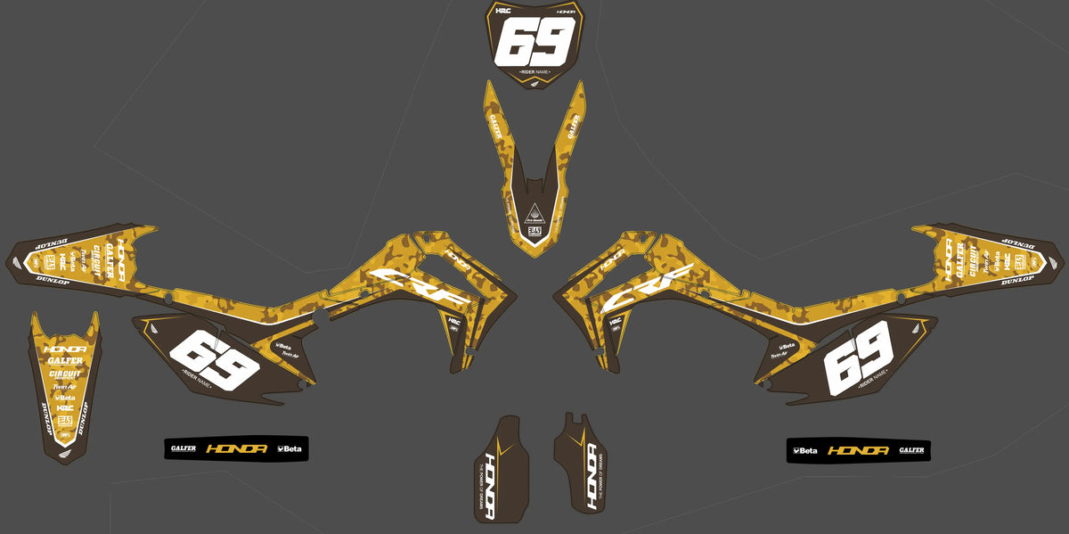 Graphics kit HONDA CRF 250-450 2013-2016 - ZYNTRIX