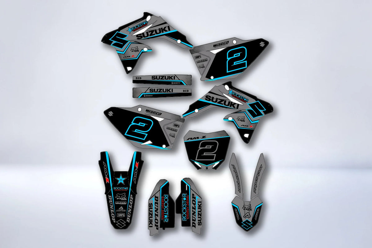 Graphics kit SUZUKI RMZ 450 2008-2017 - VORTRIX